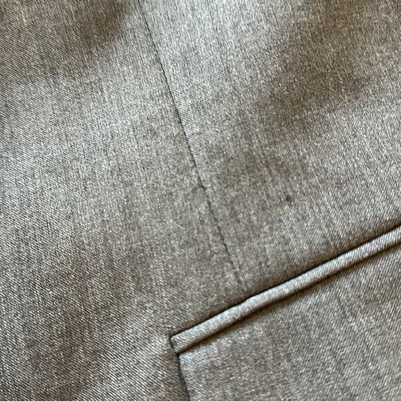 Ann Klein Grey One Button Preppy Wool Blend Dressy ZZ - Picture 6 of 13
